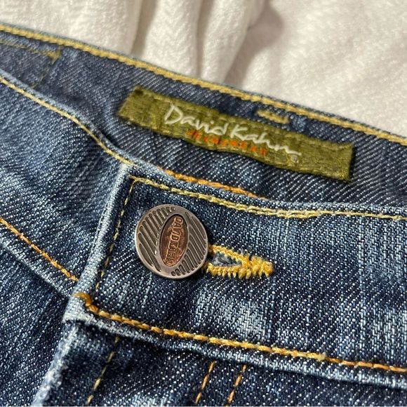 Sz 27 David Kahn Heidi Cropped Medium Wash Blue Jeans - Picture 5 of 12